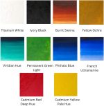 Winsor & Newton Winton Oil Color Paint, Starter Set, 10 x 37ml Tubes, 12 Piece Set - Image 6